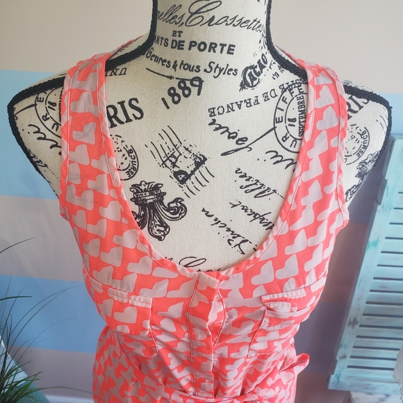 The Gap Button up Valentine Pink Shirt Dress - Picture 4 of 7